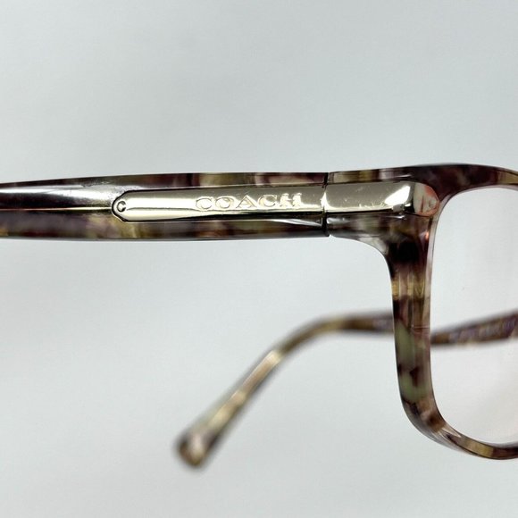 COACH Eyeglasses HC 6065 5287 Frames Confetti Light Brown Square 51 [] 17 135 - Picture 8 of 10